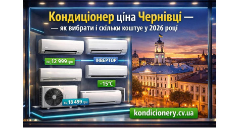 Кондиціонер ціна Чернівці — як вибрати і скільки коштує у 2026 році