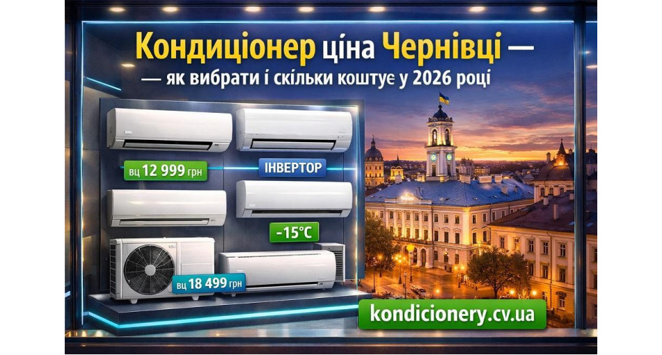 Ціна кондиціонера у Чернівцях: від чого залежить та як зекономити